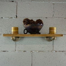 Load image into Gallery viewer, Industrial Vintage Wood Finish Wall Mounted Shelf