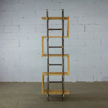 Load image into Gallery viewer, Modern Five Shelf Open Pipe Display Bookcase