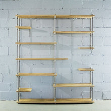 Load image into Gallery viewer, Open Eleven Shelf Industrial Pipe Bookcase