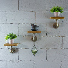 Load image into Gallery viewer, Three Piece Decorative Aged Wood Shelves