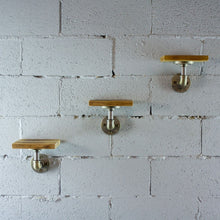Load image into Gallery viewer, Three Piece Decorative Aged Wood Shelves