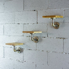 Load image into Gallery viewer, Three Piece Decorative Aged Wood Shelves