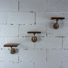 Load image into Gallery viewer, Three Piece Decorative Aged Wood Shelves