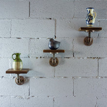 Load image into Gallery viewer, Three Piece Decorative Aged Wood Shelves