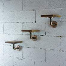 Load image into Gallery viewer, Three Piece Decorative Aged Wood Shelves