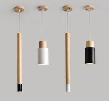 Load image into Gallery viewer, Ambrose - Modern Nordic Long Hanging Wood Light