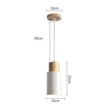 Load image into Gallery viewer, Ambrose - Modern Nordic Long Hanging Wood Light