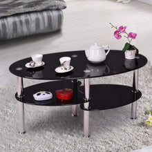 Load image into Gallery viewer, Beatrice - Luxurious Oval Tempered Glass Living Room Coffee Table