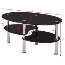 Load image into Gallery viewer, Beatrice - Luxurious Oval Tempered Glass Living Room Coffee Table