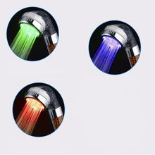 Load image into Gallery viewer, 3 Color LED Temperature Sensor Shower Head