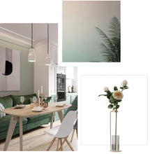 Load image into Gallery viewer, Baylor - Modern Nordic Iron Tabletop Vase with Glass Cup