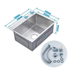 Load image into Gallery viewer, Brantley - Single Handmade Stainless Steel Kitchen Sink
