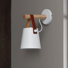 Load image into Gallery viewer, Nordic Wooden Hanging Wall Lamp