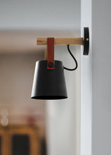 Load image into Gallery viewer, Nordic Wooden Hanging Wall Lamp