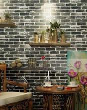 Load image into Gallery viewer, Carter - Rustic Vintage 3D Faux Brick Wallpaper Roll