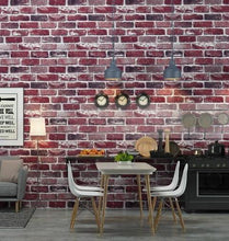 Load image into Gallery viewer, Carter - Rustic Vintage 3D Faux Brick Wallpaper Roll