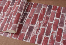 Load image into Gallery viewer, Carter - Rustic Vintage 3D Faux Brick Wallpaper Roll