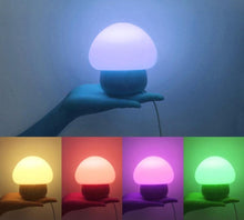 Load image into Gallery viewer, Champi - Wooden Base Mushroom Lamp