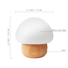 Load image into Gallery viewer, Champi - Wooden Base Mushroom Lamp