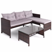 Load image into Gallery viewer, Claudius - 3 Piece Outdoor Rattan Sofa Set