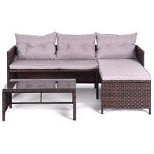 Load image into Gallery viewer, Claudius - 3 Piece Outdoor Rattan Sofa Set