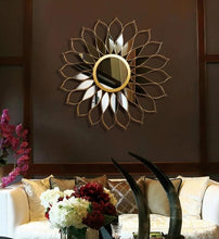 Load image into Gallery viewer, Amarilla - Iron Frame Sunflower Mirror