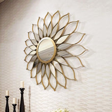 Load image into Gallery viewer, Amarilla - Iron Frame Sunflower Mirror