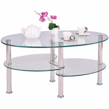 Load image into Gallery viewer, Beatrice - Luxurious Oval Tempered Glass Living Room Coffee Table
