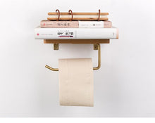 Load image into Gallery viewer, Bentlee - Modern Toilet Paper Roll Holder Shelf
