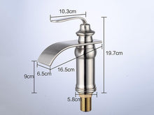 Load image into Gallery viewer, Ames - Vintage Brass Waterfall Faucet
