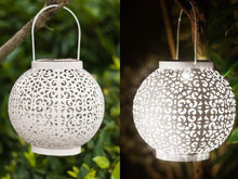 Load image into Gallery viewer, Bode - Round Solar Hanging Shadow Cast Lantern
