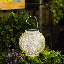 Load image into Gallery viewer, Bode - Round Solar Hanging Shadow Cast Lantern
