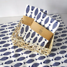 Load image into Gallery viewer, Amphitrite - Set of 6 Blue &amp; White Mediterranean Napkins
