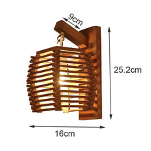 Load image into Gallery viewer, Cassia - Wooden Lantern Lamp

