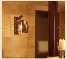 Load image into Gallery viewer, Cassia - Wooden Lantern Lamp
