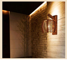 Load image into Gallery viewer, Cassia - Wooden Lantern Lamp
