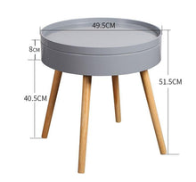 Load image into Gallery viewer, Carson - Modern Nordic Storage Round Side Table
