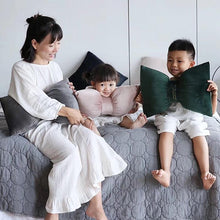 Load image into Gallery viewer, Aria - Bow Knot Neck Support Velvet Pillow

